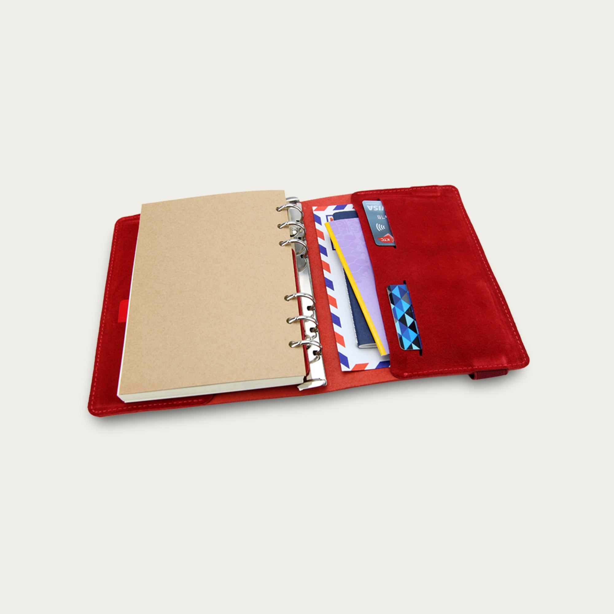 Leather Elastic Notebook (M) B6 | 3 Colors