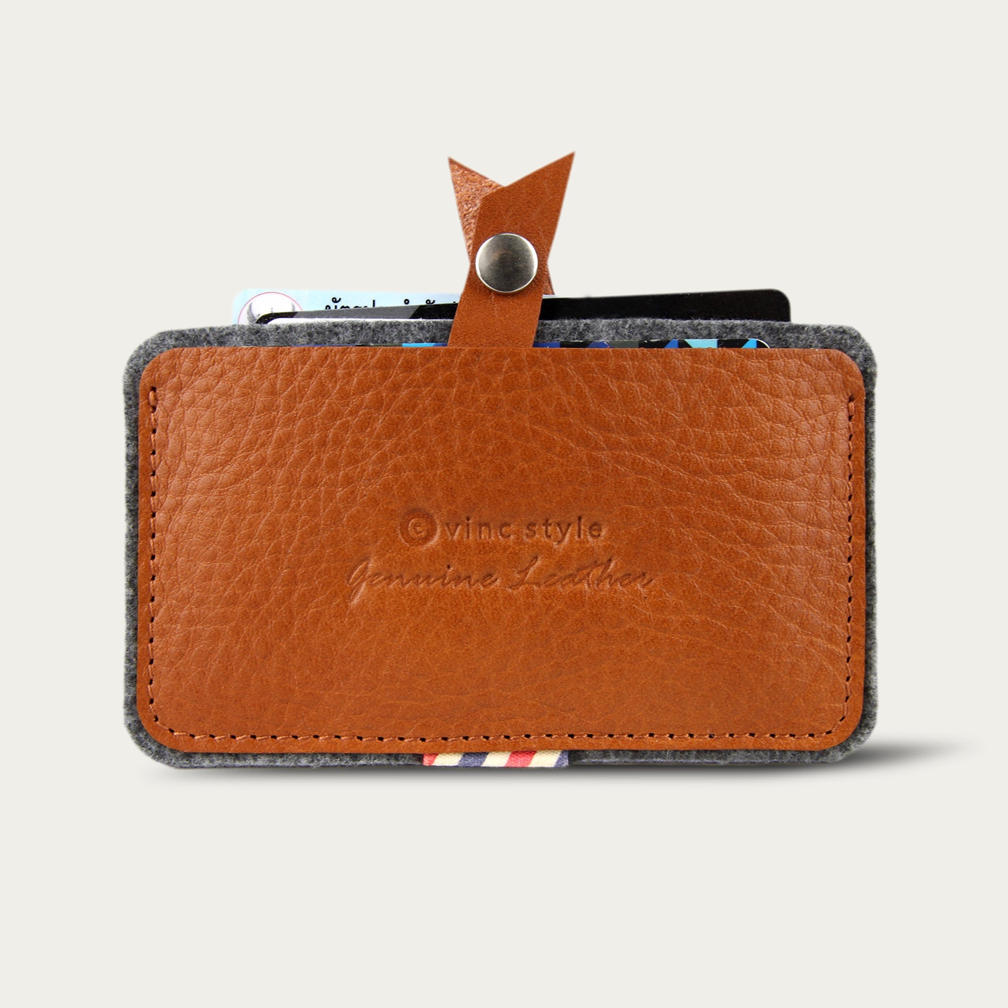 ซองใส่บัตร หนังแท้ Leather Card Cover [CARD V.12]