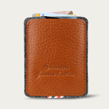 ซองใส่บัตร หนังแท้ Leather Card Cover [CARD V.13]