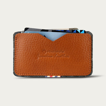 ซองใส่บัตร หนังแท้ Leather Card Cover [CARD V.14]